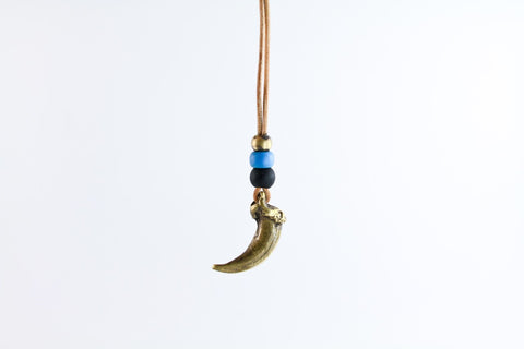 Brass Wolf Claw Necklace