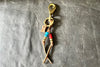 Shell Cordovan Laced Key Clip