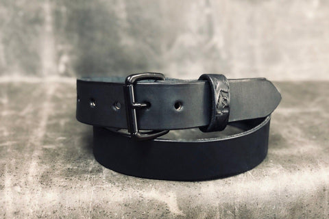 Black Minimalist Belt (Brass & Nickel Hardware Available)