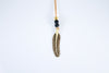 Solid Brass Feather Necklace
