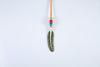 Solid Brass Feather Necklace