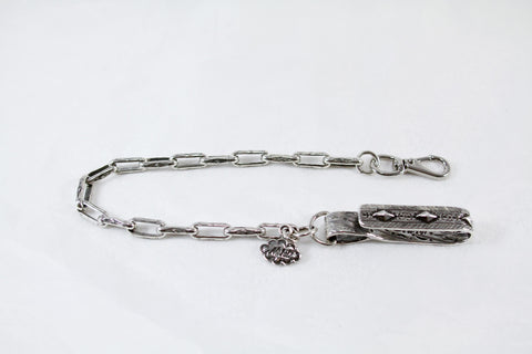 Tooled Chain Lanyard (Sterling or Brass)