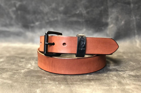 Brown Minimalist Belt (Brass & Nickel Hardware Available)
