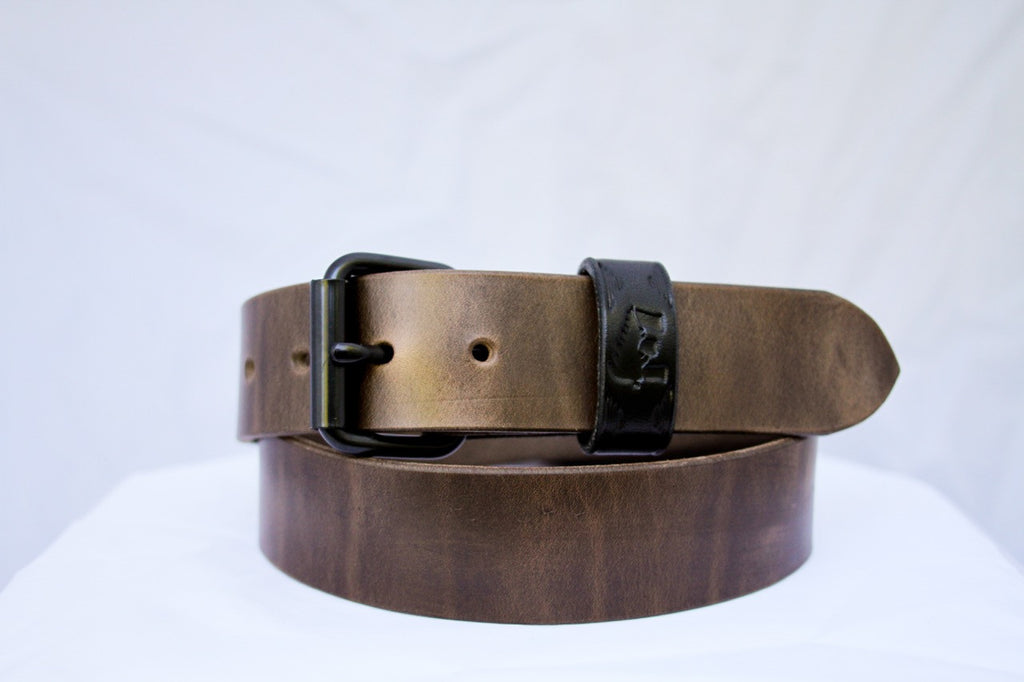 Leather Belt Blank - Horween CXL - Made for Buckles - Chicago Screws -  Leather Belt Keeper - www.thecopperbuckle.com