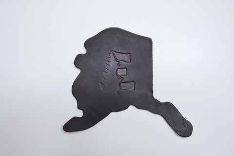 Alaska Leather Coasters (4 pack)